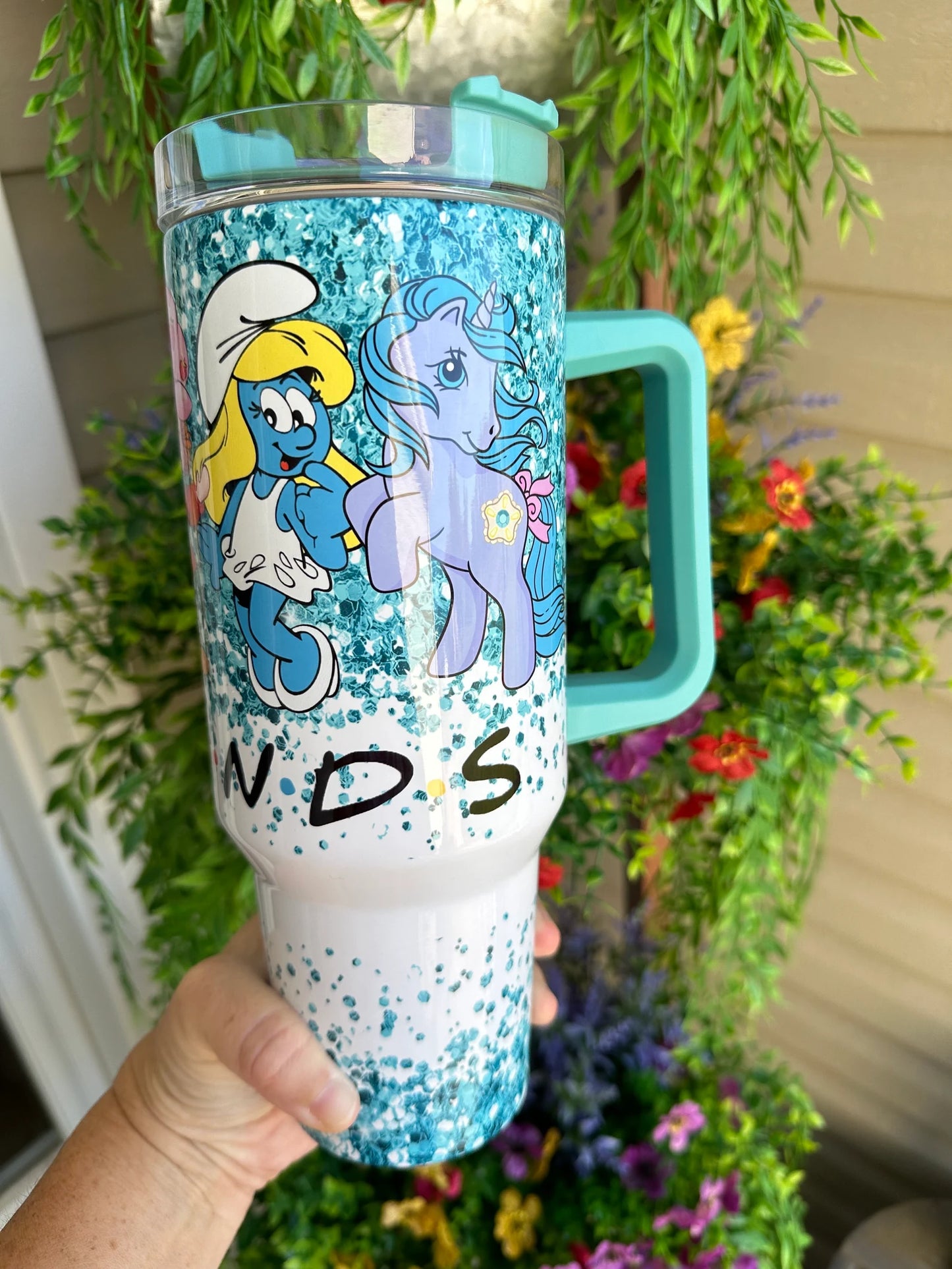 Tumbler with straw Quencher Tumbler 40oz, Nostalgic Bear Gift for her, Travel Mug